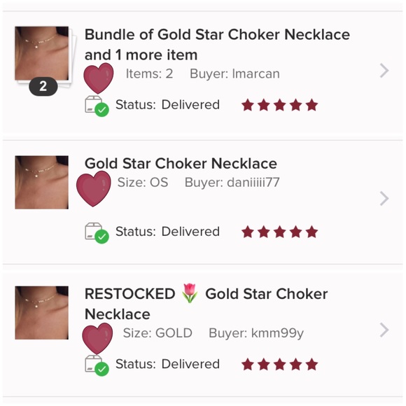 GUIDE STAR ☆ GOLD Choker Necklace - Picture 2 of 3